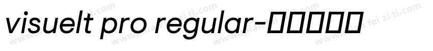 visuelt pro regular字体转换